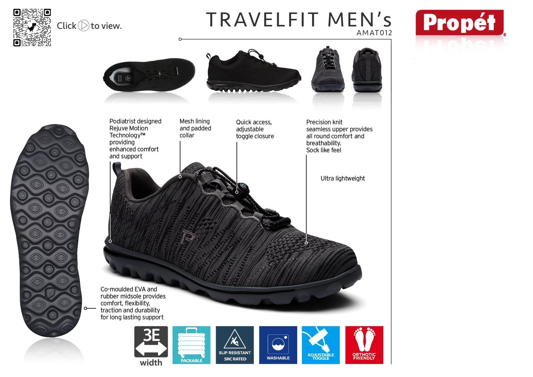 TravelFit Men's AMAT012 Shoe Information Sheet